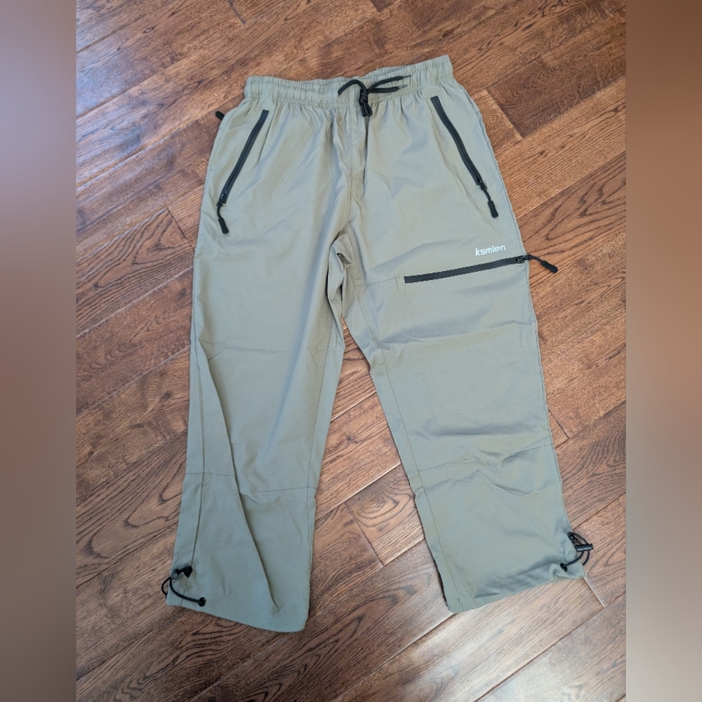 EUC ksmien Lightweight Hiking Capri Pants QuickDry Water Resistant UPF 50 Sz XS